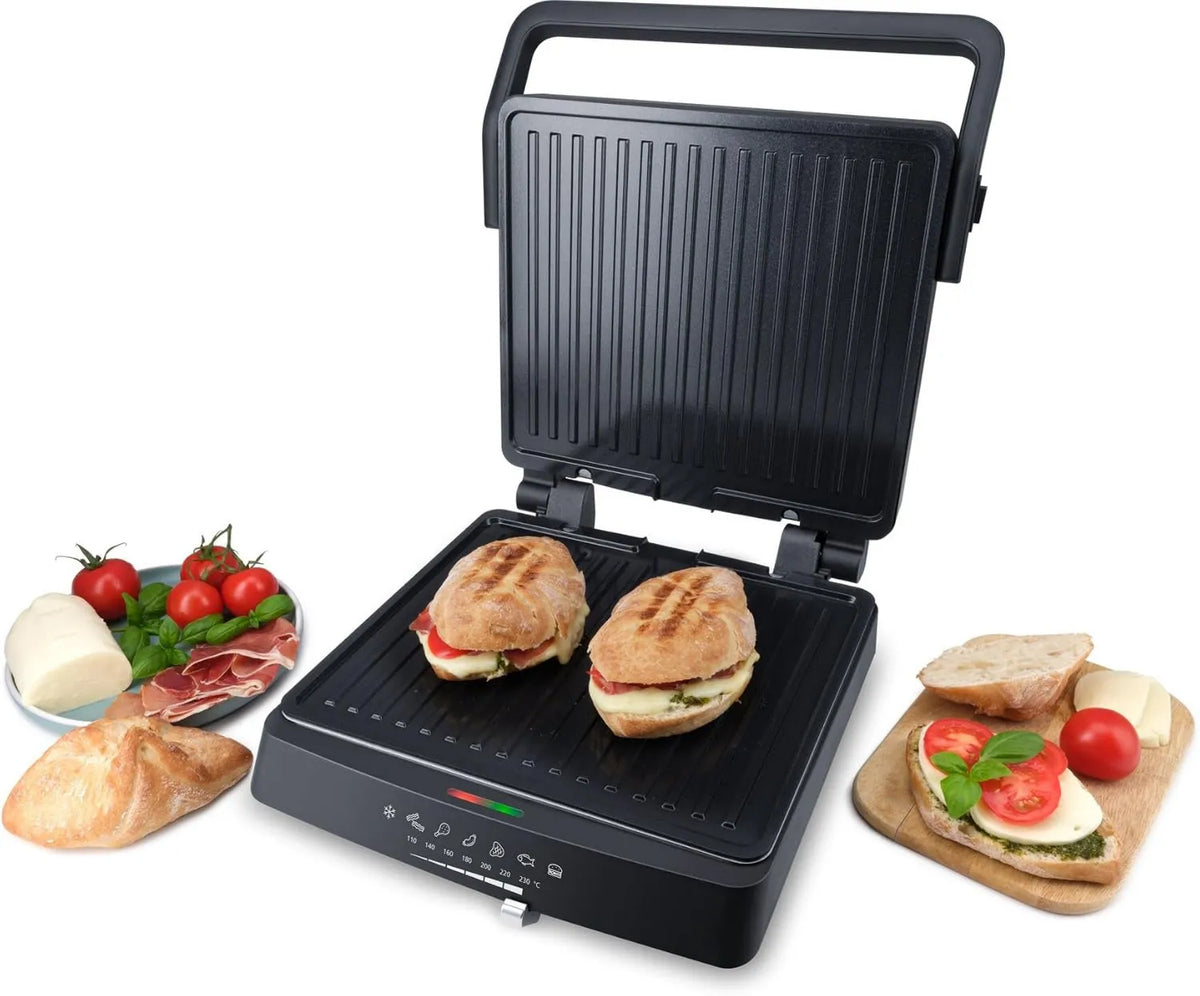 Steba grill elektryczny, FG 75 Grill, stół, grill panini i croque- monsieur, 27 x 24 cm, 2 strefy temperatur