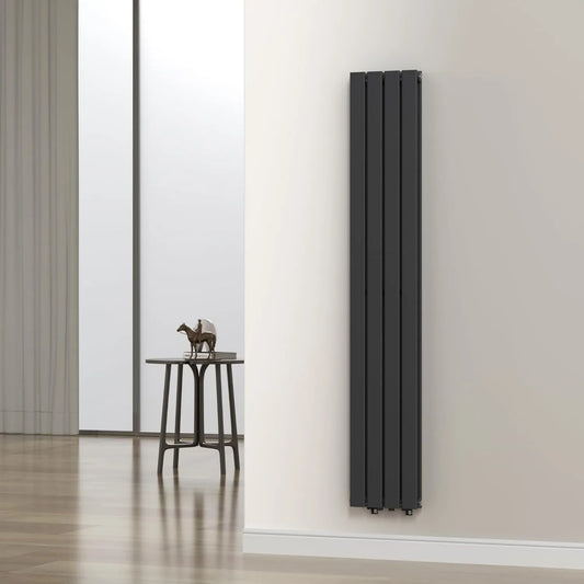 [neu.haus], Elektryczna grzejnik, 180 x 30 x 7 cm, 1122 W, dekoracja pokoju dziennego, czarny