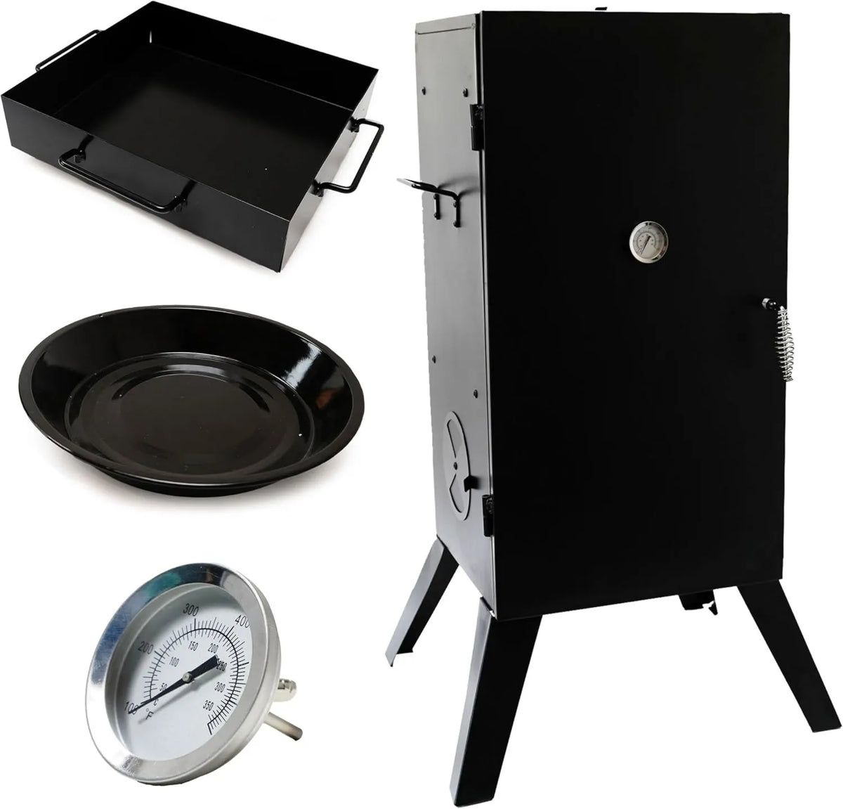EUROCATCH, Termometr, Szafa, 100x56x49 cm, 100 cm, Grill, Drewno