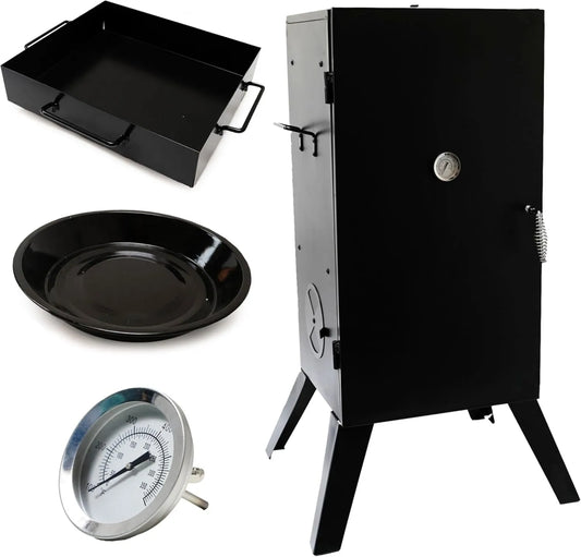 EUROCATCH, Termometr, Szafa, 100x56x49 cm, 100 cm, Grill, Drewno