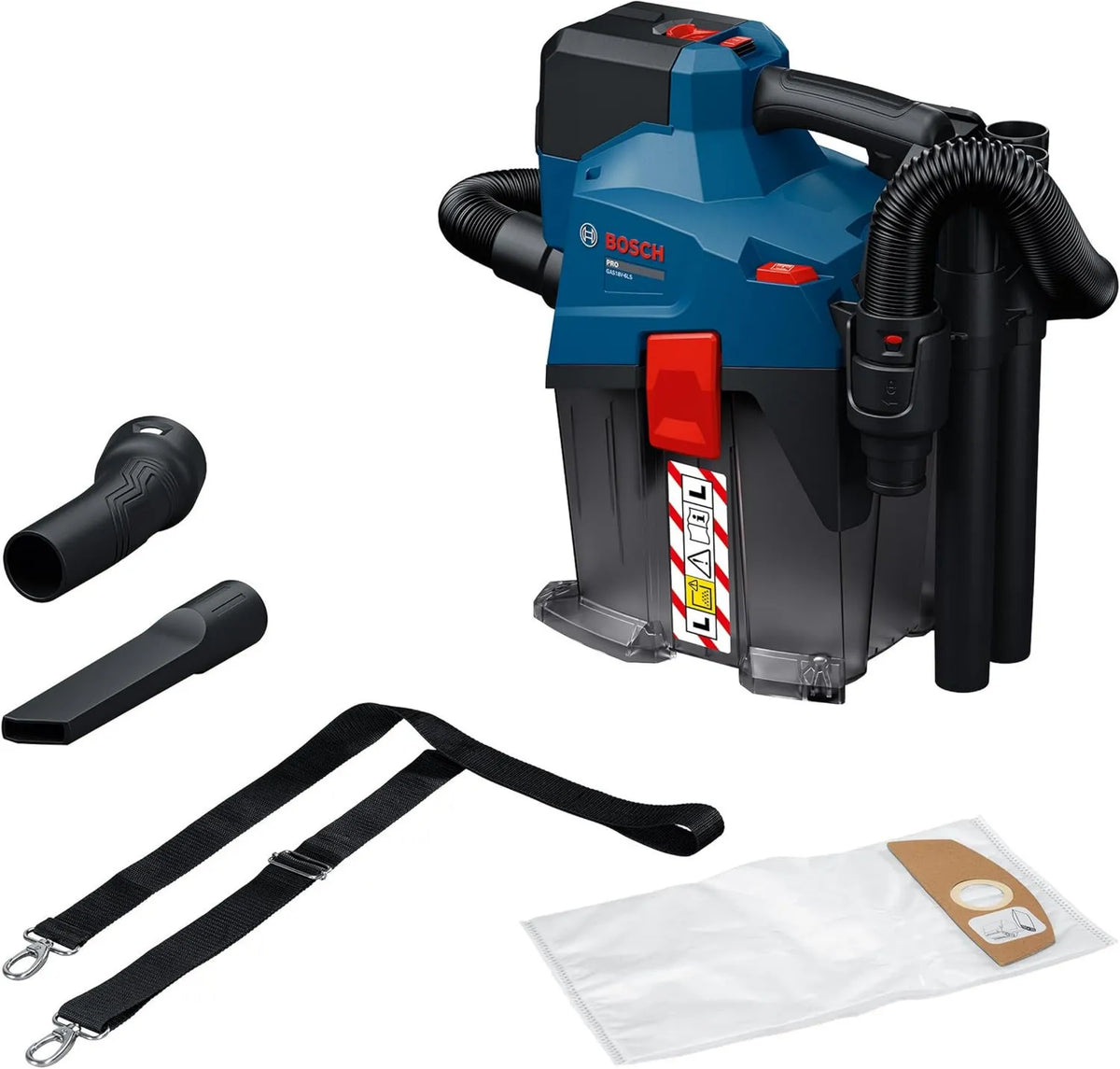Bosch Professional, Bosch profesjonalny Bosch PRO 18 V GAS18 V- 6LS Odkurzacz, 18 V, elastyczny, adapter PT GAS18 V-6LS