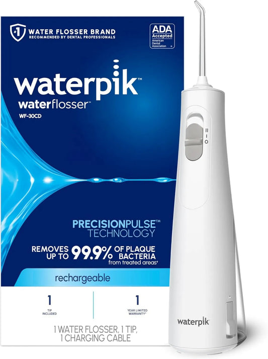 Waterpik, przenośny, elektryczny hydropuls dentystyczny, IP65, bezprzewodowy, do czyszczenia zębów i jedwabiu dentystycznego