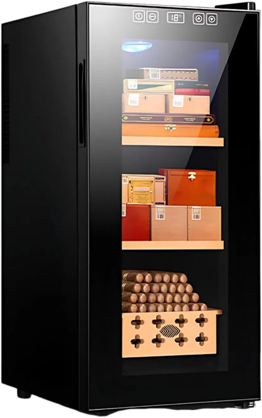 Lissontine, 35Lx240Licznik, Elektryczny tłumik Humidor do kolekcji 35Lx240Licznik, Inteligentny Cygara elektroniczne Piwnica z podwójnym systemem 35Lx240Counts