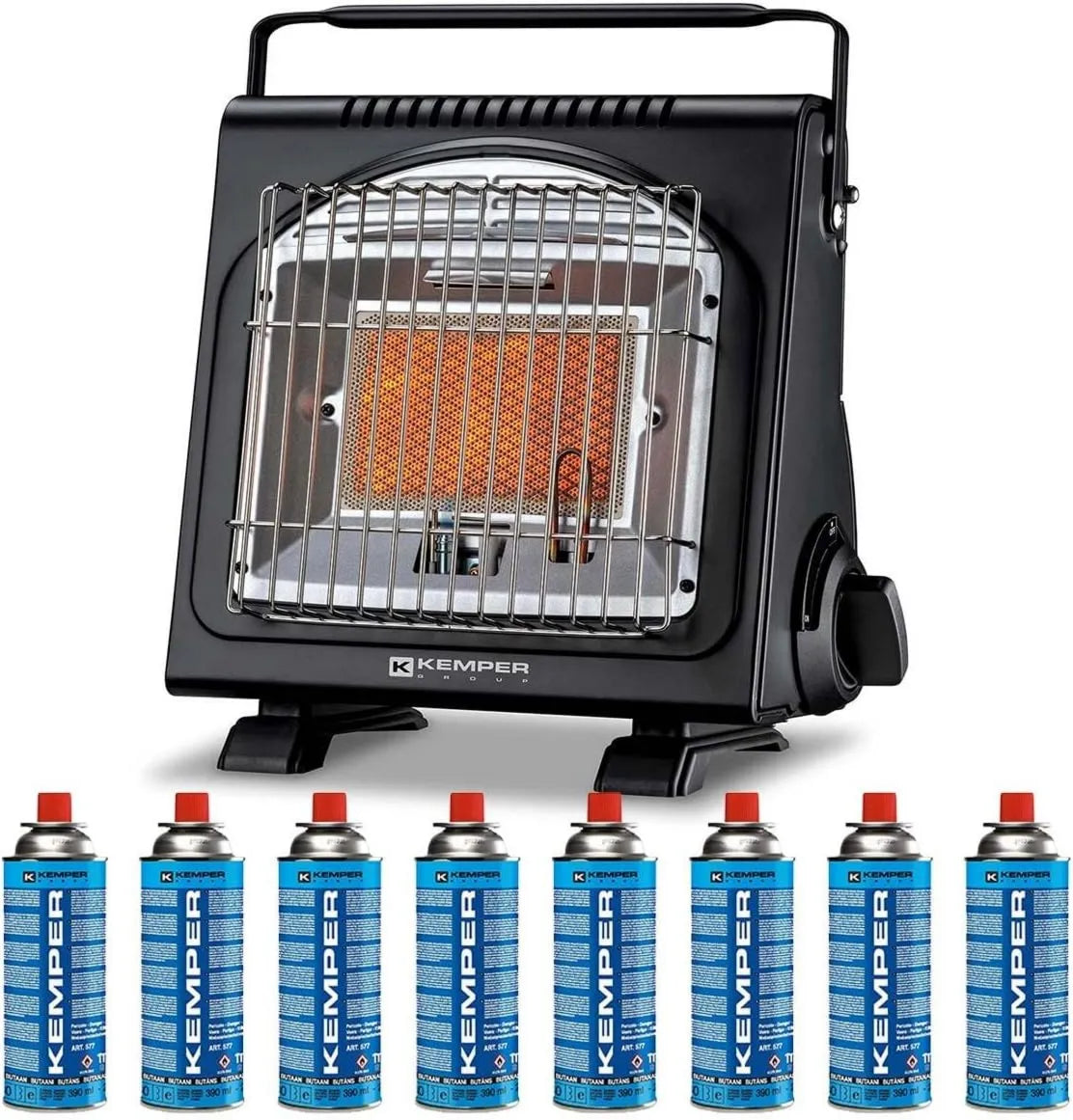 Kemper, Elektryczny grzejnik 2h30, 1700 W, przenośny, dotykowy