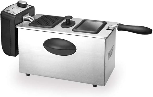 Magefesa, Kosz składany, stal nierdzewna, Milos 3, elektryczny Frysteur 3 l, 2000 W, Selektor temperatury, Rękojeści zwrotne