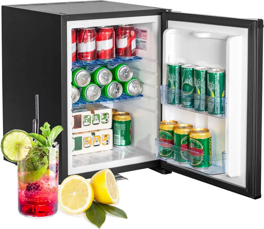 Smad minilodówka, Lodówka, 40 l, 12 V, kemping, czarny, lodówka 12 V, z zamkiem, bez hałasu