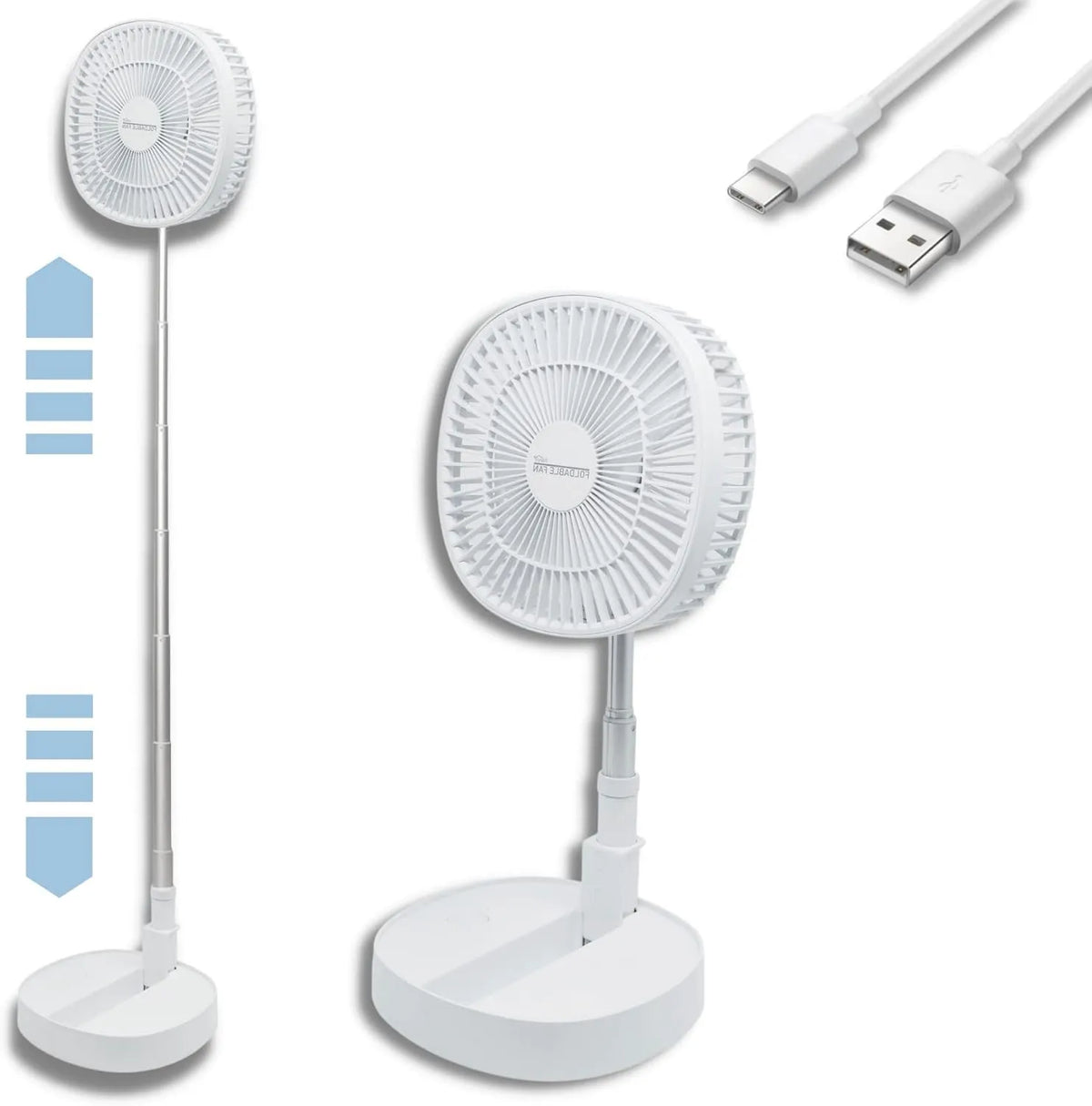 STARLYF, wentylator cyrkulacyjny powietrza, USB, USB podłączony do USB, Wentylator stołowy i podłogowy Wentylator składany