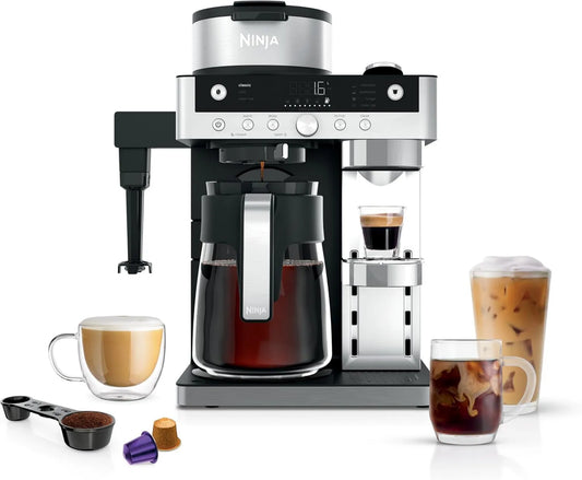 NINJA, 2-in-1 CFN802EU Cif maszyny, filtr, ekspres do kawy, czarny, do produkcji latte 2-en-1