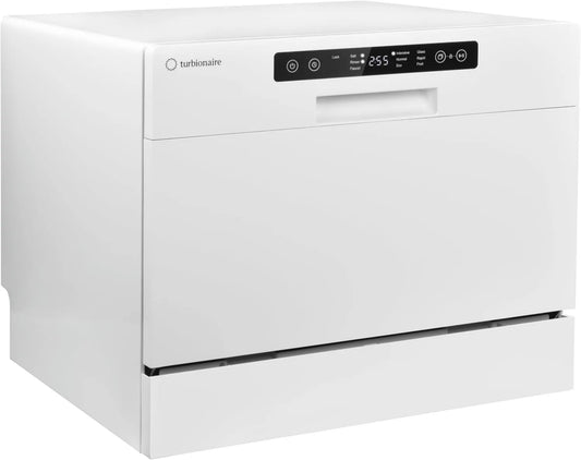 Turbionaire zmywarka, do naczyń TPDSAVA6CT, 55 cm, 6 programów, biały, 360 ° prania, 6 sztućców, AVA 6 TPDSAVA6CT kompaktowa, tryb Eco
