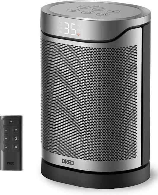 DREO grzejnik elektryczny, 1500 W, termostat regulowany, oszczędność energii do 40%