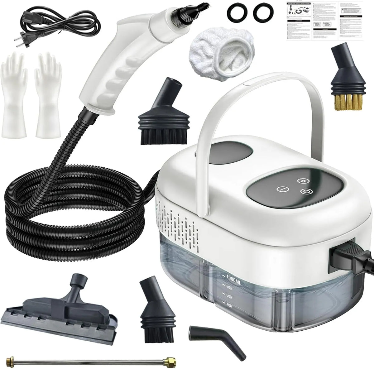 Bekasa myjka parowa, Odkurzacz, 2500 W, przenośny ręczny, parowy, parowy 2500 W do wszystkiego, 1000 ml