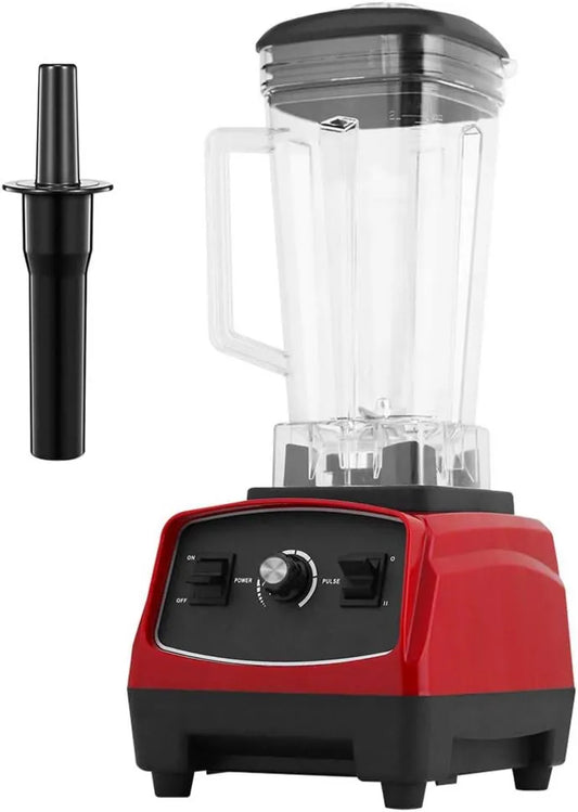 QREZ blender kielichowy, Mikser, 2 l, 2200 W, stal nierdzewna, czerwona