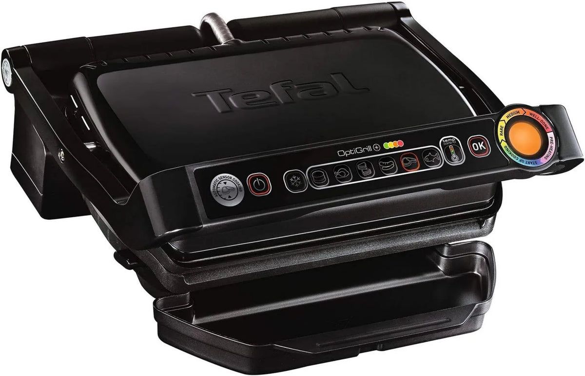 Tefal GC712812 grill elektryczny, 2000 W, 6 programów, Stal Nierdzewna, funkcja grilla, Optigrill+ Grill Elektryczny