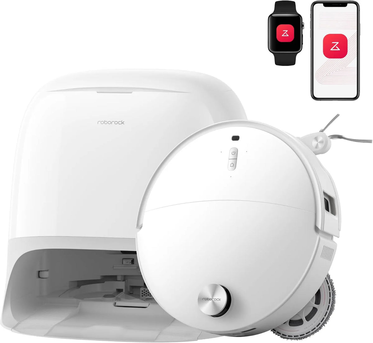 roborock robot sprzątający, Odkurzacz, Pralka wodna Ciepła w temperaturze 100°C, 25, 000 Pa, 7, 98 cm 25000Pa