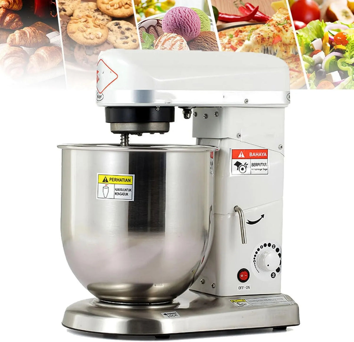 asdchZen robot kuchenny, L 500 Robot, 10 l, 500 W, Profesjonalny, Robot Pâtissier Wielofunkcyjny
