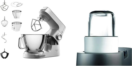 Kenwood, 3,5 l, Titanium Chef Baker Mikser, 5/3,5 l & Chef And Major Młynek do Robota Kuchennego