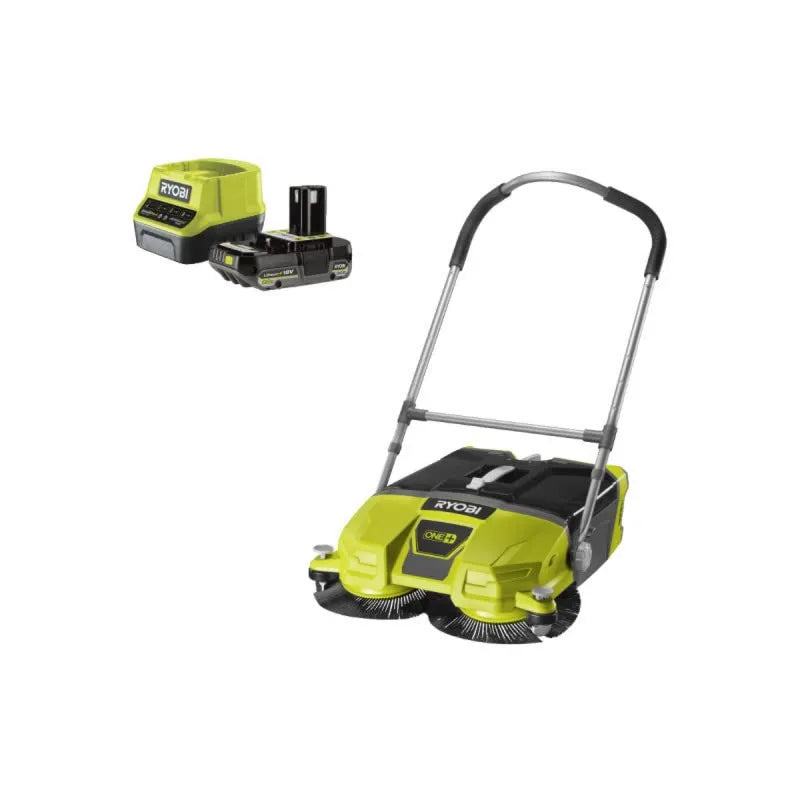 RYOBI, R18SW3- 0 2.0Akumulator, ładowarka, zamiatarka, 18 V, 533 mm R18SW3-0 2.0Ah
