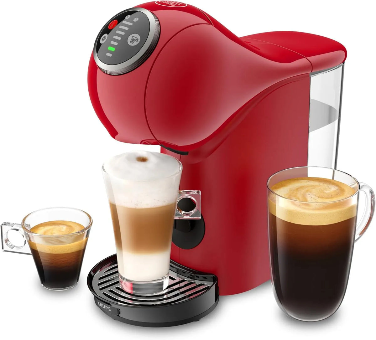 Nescafé Dolce Gusto, Krups Elektryczny ekspres do kawy, Boost, Czerwony, Funkcja XL do 300 ml, 15 bar, Intensywny Espresso Boost, 4 ustawienia temperatury