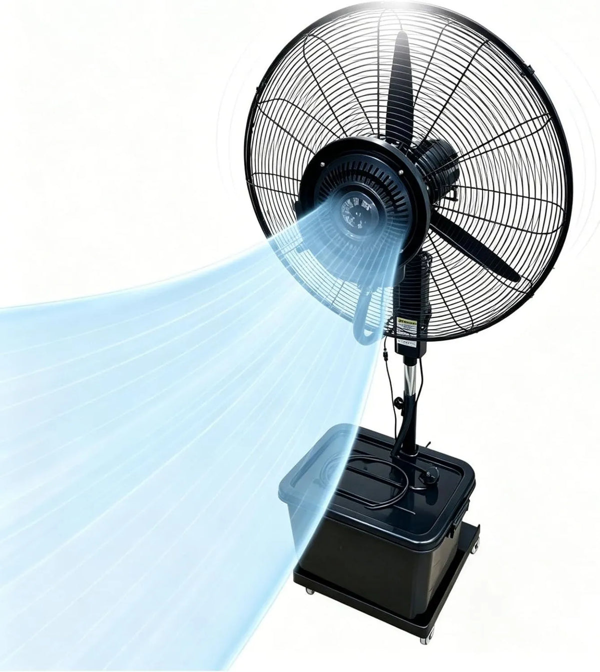 Lsoiup, Odświeżacz powietrza, 200 cm, 42 l, Ø 71 cm, plener, 3 prędkości, oscylacja 90 ° Automatyczna, Regulowana wysokość 160- 200 cm