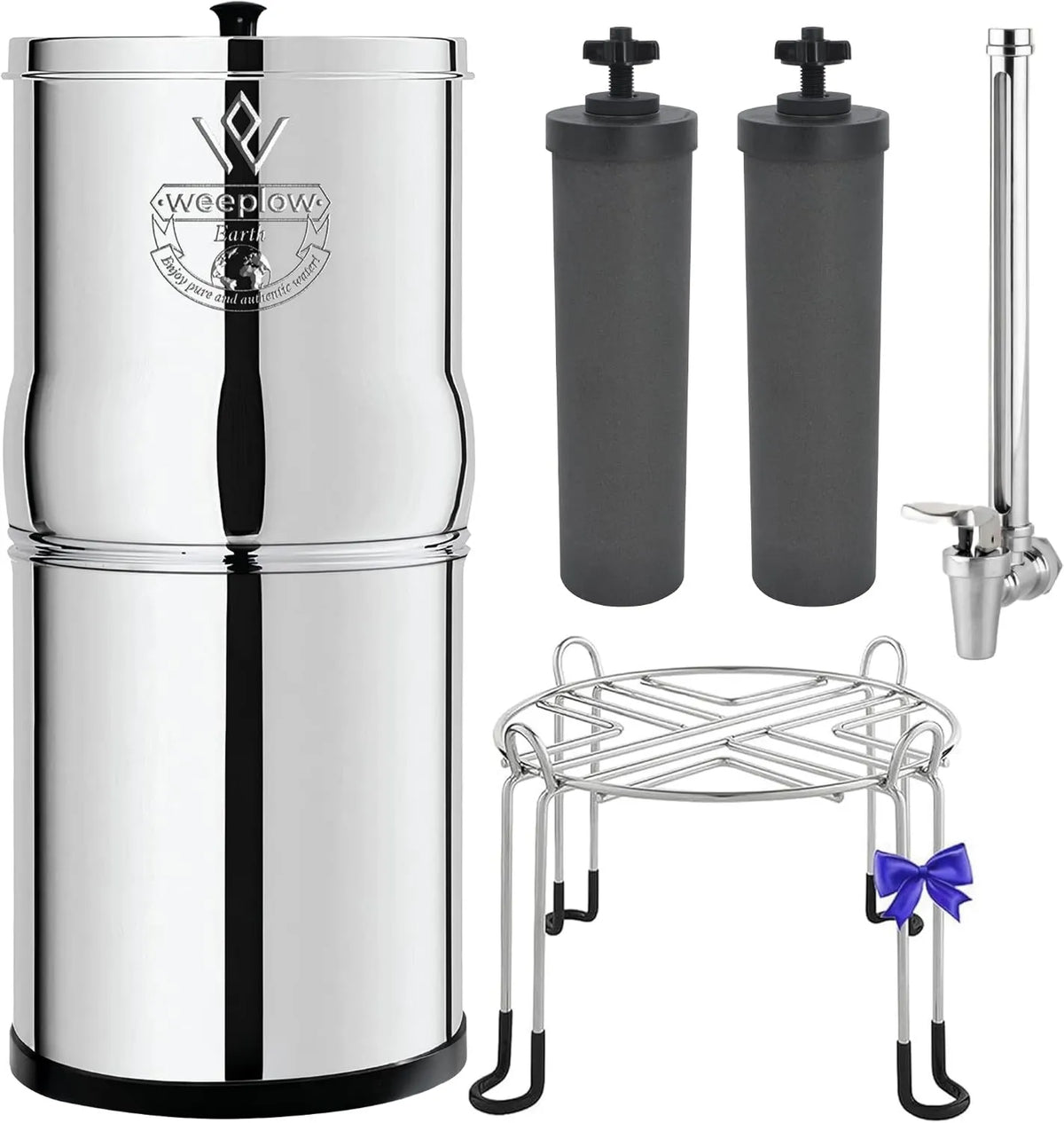 Weeplow, AISI 304 Stal nierdzewna, System filtrowania wody w Earth według Gravity 8, 8.5 l