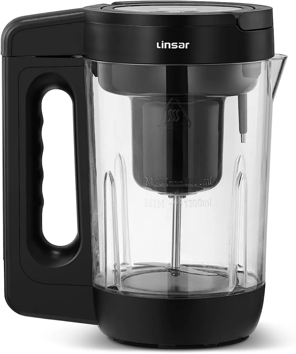 Linsar, Maszyna do mleka, 1, 6 l, 900 W, 6 programów, stal nierdzewna, do kontroli całkowitej