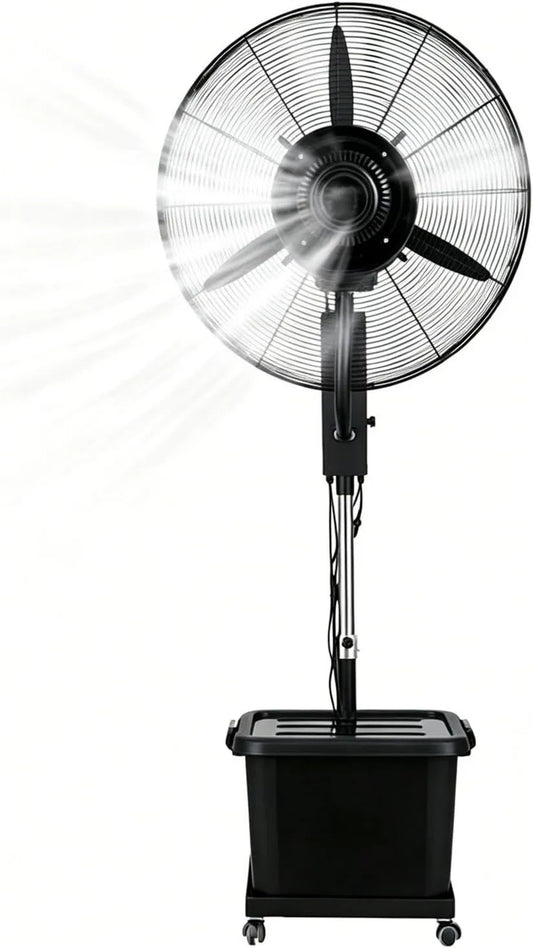 Lsoiup, Odświeżacz powietrza, 200 cm, 42 l, Ø 71 cm, na zewnątrz, kółka poruszające się, 3 prędkości, oscylacja, Wentylator z budzikiem na piechotę