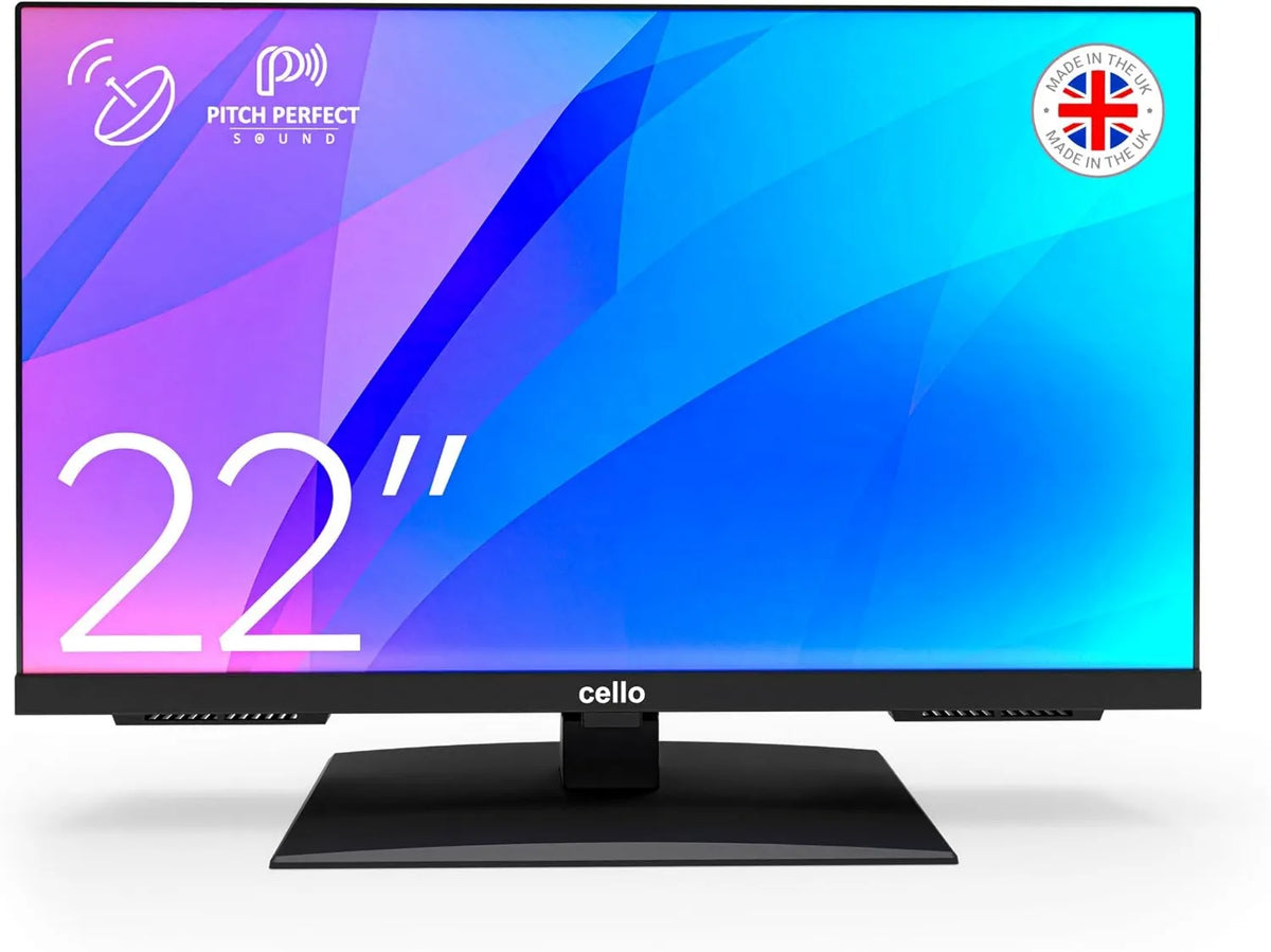Cello, Smart TV, 22 cali, TV, C2224SH, potrójny tuner DVB- T2, S2, bez ramki, Full HD, Pitch Perfect Sound für Kleine Räume DVB-T2