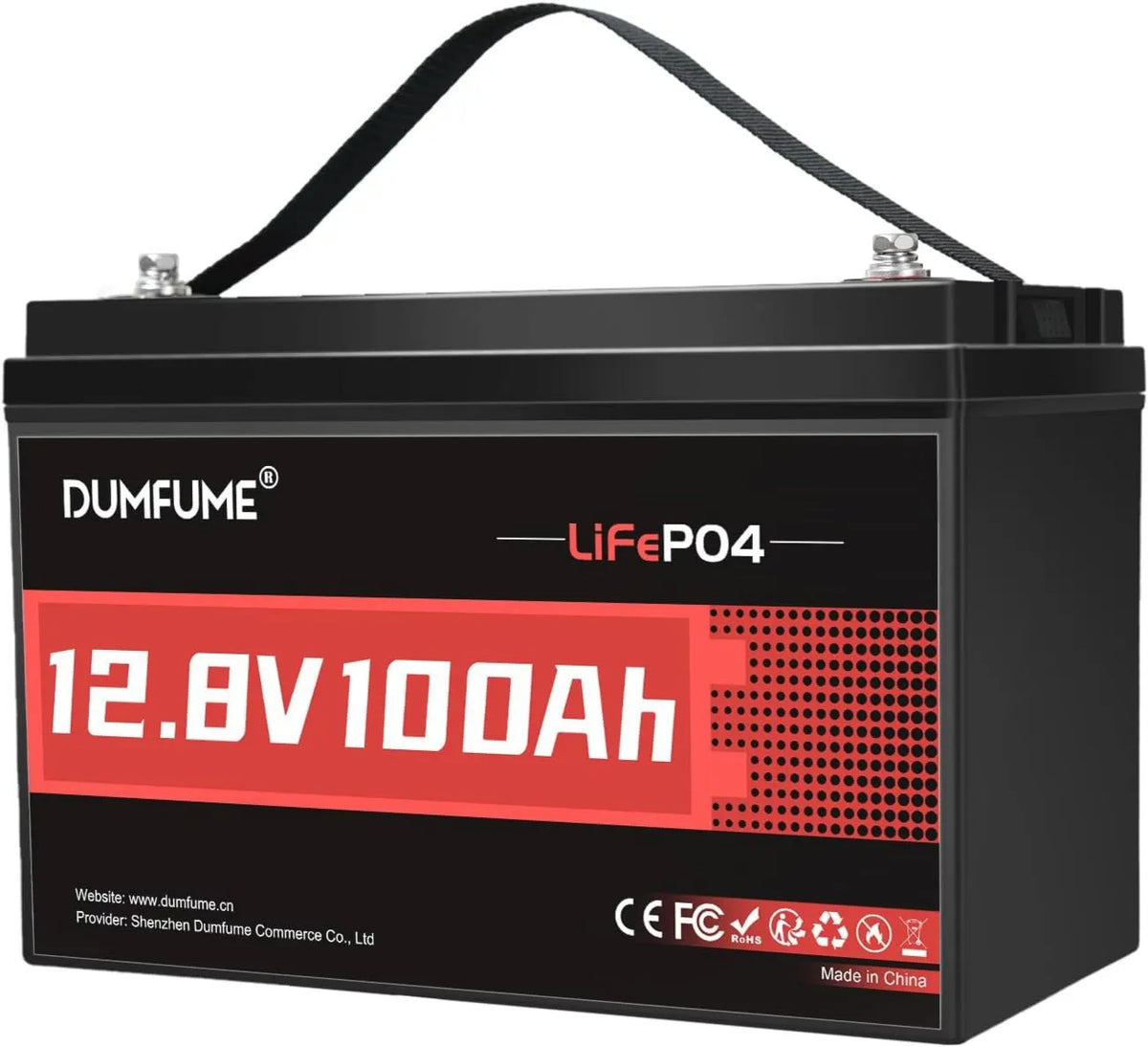 BMS 100A, 100Ah, 12V 100Ah Bateria Litowa LiFePO4 z, Do 15000 Cykli, Wysoka Gęstość Energii, Przyczep Kempingowych, Kampingu i Zastosowań Off-Grid