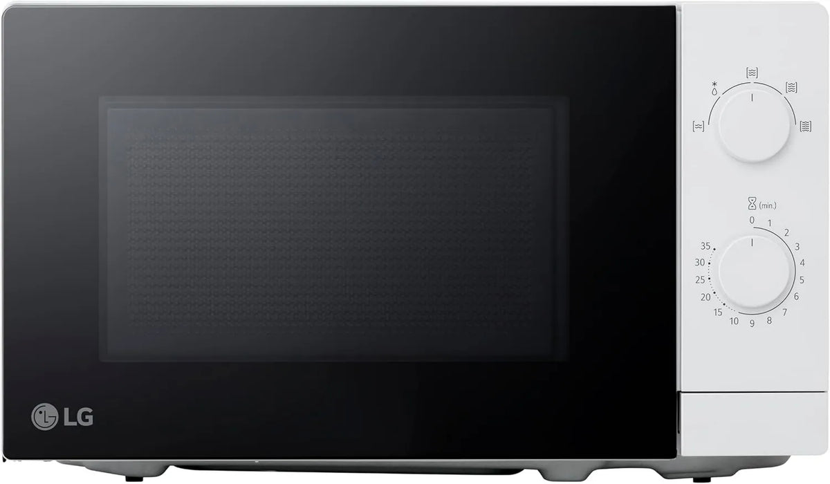 LG kuchenka mikrofalowa, MS2082H, 20 l, 700 W, oświetlenie LED, mikrofalówka, biały, 5 poziomów mocy, podwójny przycisk obrotowy