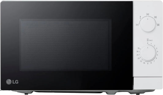 LG kuchenka mikrofalowa, MS2082H, 20 l, 700 W, oświetlenie LED, mikrofalówka, biały, 5 poziomów mocy, podwójny przycisk obrotowy