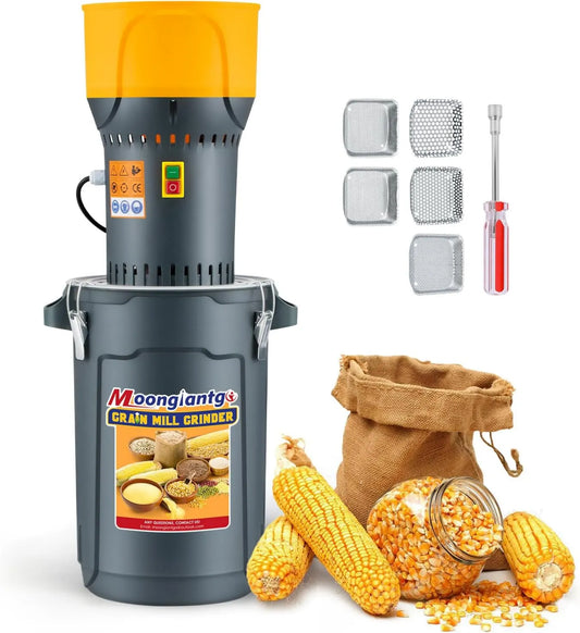 Moongiantgo, młyn zbożowy, 25 l, 1300 W, usuwalny, 5 Tamis różnych finałów i 1 Klucz klamry