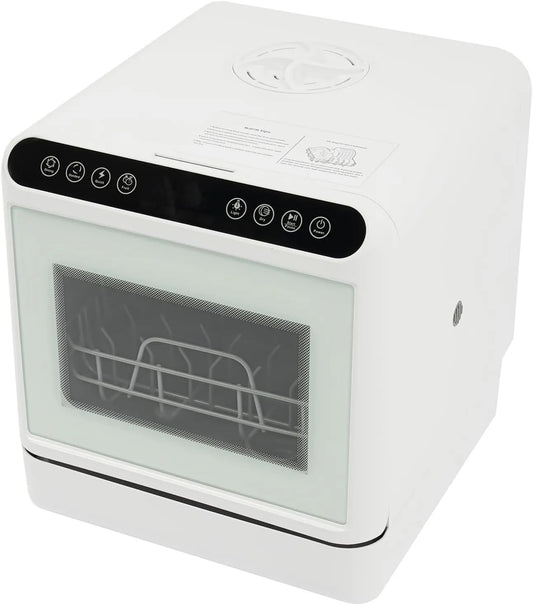 GGbaony, Zmywarka, 6 l, 1100 W, 52 dB, duży zbiornik, 2 strefy temperatur, 1 dioda LED, temperatura wody: 72°C
