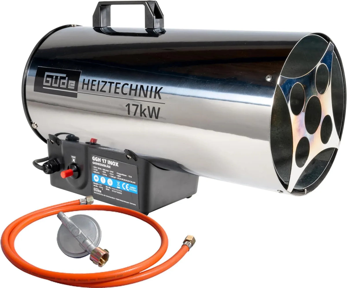 Güde, GGH17 Generator, 85006 / Gaz ciepły Generator Powietrze Stal nierdzewna Import Niemcy, GÜ