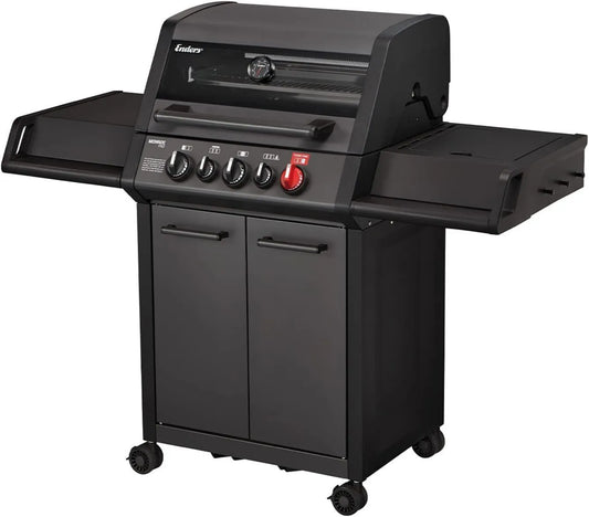 Grill gazowy, 3 palniki, funkcja grilla, Enders MONROE Pro 3 SIK Turbo Shadow, grill gazowy 838133, Steak Turbo Zone, Simple Clean