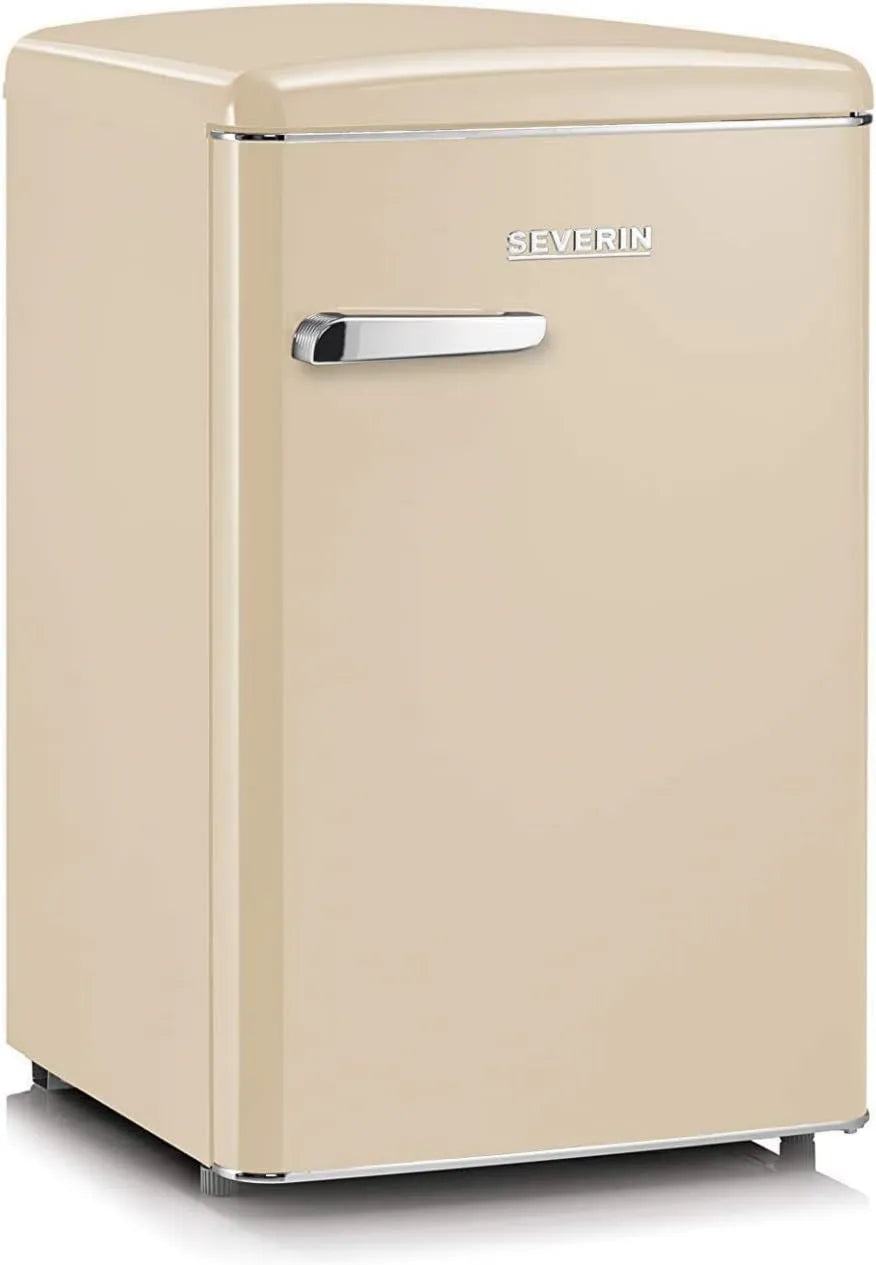 Severin minilodówka, Zamrażarka, 108 l, 37 dB, klasa energetyczna D, stojąco-free-, szafka zamrażarka, RKS 8833, 110 kWh, rok, długość 55 cm, wygląd Retro