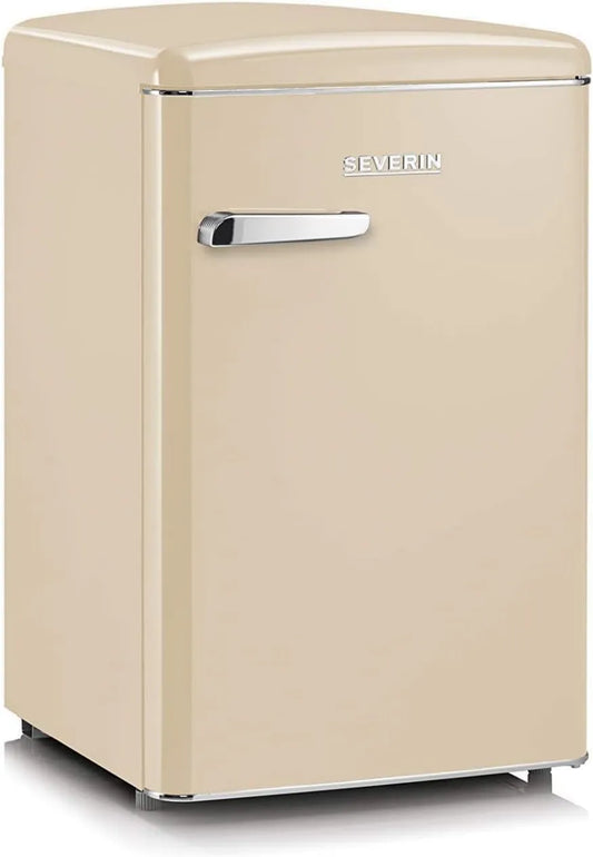 Severin minilodówka, Zamrażarka, 108 l, 37 dB, klasa energetyczna D, stojąco-free-, szafka zamrażarka, RKS 8833, 110 kWh, rok, długość 55 cm, wygląd Retro