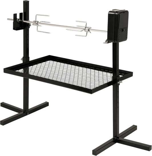 BBQ-TORO, grill, bateria, silnik, 70 cm, kemping, drewno, na kemping