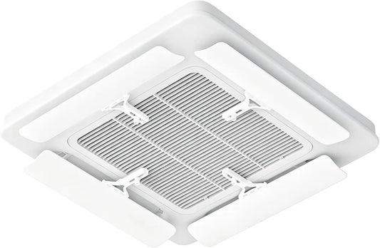 YUE JJXN, Produkt 56 × 11 cm, Klimatyzator Deflektor Zestaw sufitowy 4, 60 ° Regulowany Deflektor z Absorbent Pieczęć dla 4 Kaseta Drogi