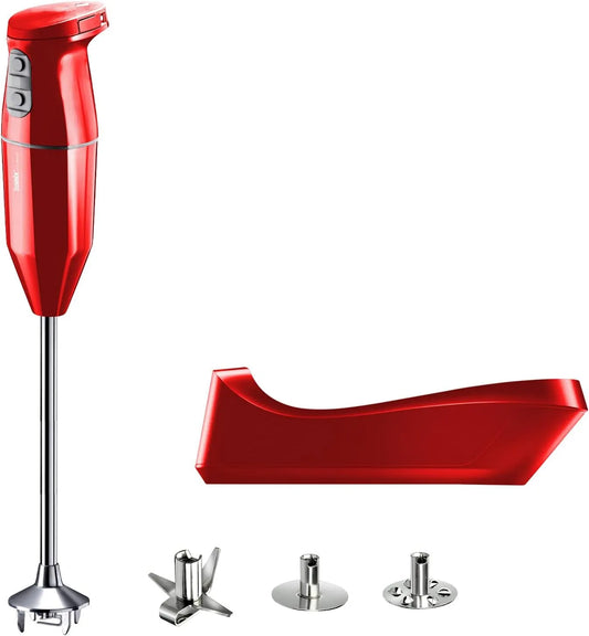 Blender, 250 W, 20 min, bamix Zestaw blendera ręcznego PRO cordless ze stacją ładującą, Tarczą ubijającą ze stali nierdzewnej