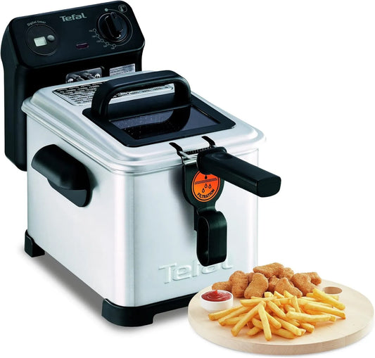 Tefal, elektryczny Fry z olejem, Filtra Pro, do półprofesjonalnego Fry, 4 l, 2400 W, Stal nierdzewna, Opatentowany system filtrujący
