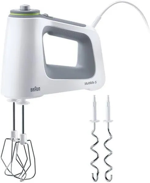 Braun blender ręczny, L 750 HM5100 WH HM5100 WH Batteur wyposażony w biały / szary biały / usuwalny smaru 0, 6 l 750 W