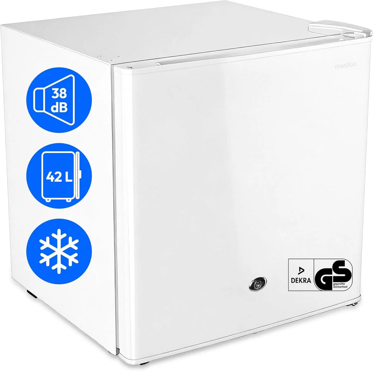 MEDION minilodówka, Zamrażarka, 42 l, tłumik, kemping, MD 370001, napoje z lodami, drzwi odwracalne