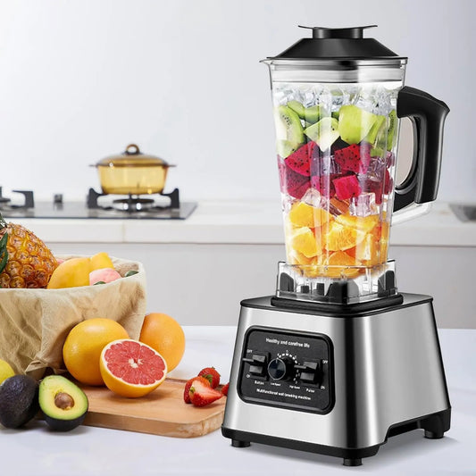 Carziyer blender kielichowy, Mieszanina 2- En-1, 2, 5 l, 6000 W, Profesjonalne, 4 Ostrza, 8 Szybkościomierze 2-En-1