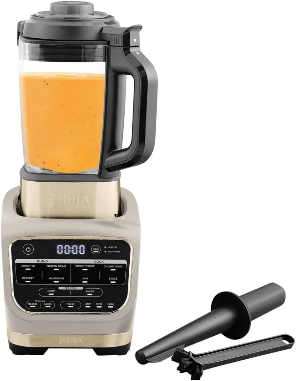 Ninja HB150EUSTGD blender, 1,7 l, 1000 W, 10 programów, Foodi blender, 10 programów Auto-iQ, szklany dzbanek 1,7 l, blender: ciepło i zimno