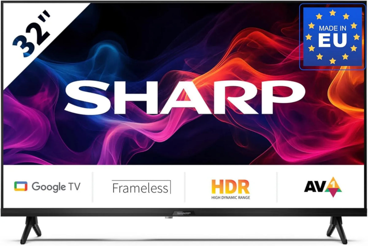Sharp telewizor, Smart TV 32GF2265E H.265 / HEVC, 32 cale, TV, DVB- T2, czarny H.265/HEVC DVB-T2